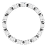 Platinum 9/10 CTW Natural Diamond Eternity Band Size 6
