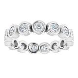 Platinum 9/10 CTW Natural Diamond Eternity Band Size 6