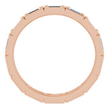 14K Rose 1 1/6 CTW Natural Diamond Eternity Band Size 6