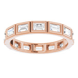 14K Rose 1 1/6 CTW Natural Diamond Eternity Band Size 6