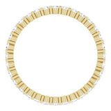 14K Yellow 1/2 CTW Natural Diamond Eternity Band Size 6