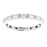 Platinum 1/3 CTW Natural Diamond Eternity Band Size 6