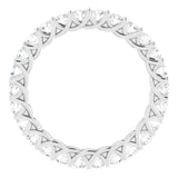 Platinum 1 1/2 CTW Natural Diamond Eternity Band