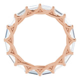 14K Rose 1 5/8 CTW Natural Diamond Eternity Band Size 7