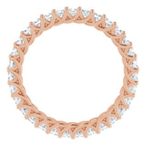 14K Rose 1 1/2 CTW Natural Diamond Eternity Band