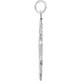 Sterling Silver 30x29 mm Four-Way Cross Medal