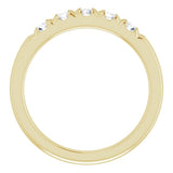 14K Yellow 1/2 CTW Natural Diamond French-Set Anniversary Band