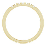 14K Yellow 1/6 CTW Natural Diamond French-Set Anniversary Band