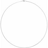 14K White 1 mm Wheat 16" Chain