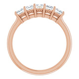 14K Rose 3/4 CTW Natural Diamond Anniversary Band