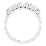 14K White 9/10 CTW Natural Diamond Anniversary Band