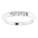 Platinum 1/5 CTW Natural Diamond Anniversary Band