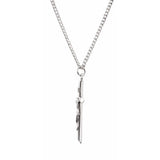 Sterling Silver Crucifix 24" Necklace