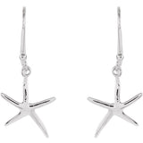 Sterling Silver Starfish Earrings