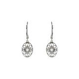 Sterling Silver .06 CTW Natural Diamond Earrings