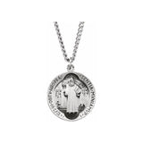 Sterling Silver 18.5 mm St. Benedict Medal 18