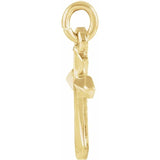 14K Yellow Cross Pendant