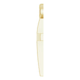 14K Yellow Cross 18" Necklace
