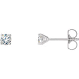 14K White Gold 1/8 CTW Natural Diamond Cocktail-Style Earrings