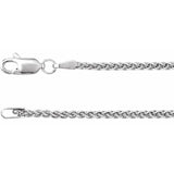 Sterling Silver 1.8 mm Wheat 16