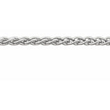 Sterling Silver 2.4 mm Wheat Chain by the Inch