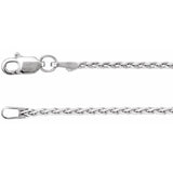 Sterling Silver 1.5 mm Wheat 18