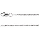 Sterling Silver 1.5 mm Wheat 24