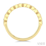 3/4 Ctw East-West Set Marquise Cut Bezel Diamond Stackable Fashion Band in 14K Yellow Gold