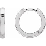 Sterling Silver Hinged 12 mm Hoop Earrings