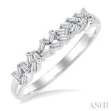 1/5 Ctw Scatter Baguette Cut Diamond Fashion Ring in 14K White Gold