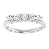 14K White 1/2 CTW Lab-Grown Diamond  Anniversary Band