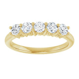 14K Yellow 1/2 CTW Lab-Grown Diamond  Anniversary Band