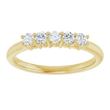 14K Yellow 1/3 CTW Lab-Grown Diamond  Anniversary Band