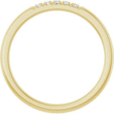 14K Yellow .08 CTW Lab-Grown Diamond  French-Set Anniversary Band