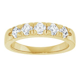 14K Yellow 3/4 CTW Lab-Grown Diamond  French-Set Anniversary Band