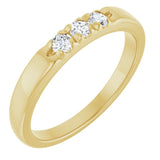 14K Yellow 1/5 CTW Lab-Grown Diamond  Anniversary Band