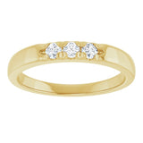 14K Yellow 1/5 CTW Lab-Grown Diamond  Anniversary Band