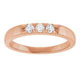 14K Rose 1/5 CTW Lab-Grown Diamond  Anniversary Band