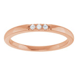 14K Rose .05 CTW Lab-Grown Diamond  Anniversary Band