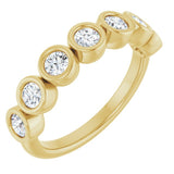 14K Yellow 3 mm Round 5/8 CTW Natural Diamond Anniversary Band