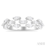 1/2 ctw Scatter Marquise Cut Diamond Fashion Band in 14K White Gold