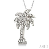 Palm Tree Diamond Fashion Pendant