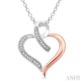 Silver Heart Shape Diamond Fashion Pendant