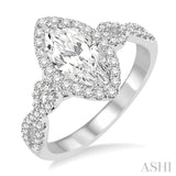 Marquise Shape Diamond Engagement Ring