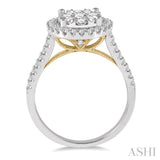 Oval Shape Lovebright Diamond Engagement Ring