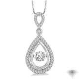 Pear Shape Emotion Diamond Pendant