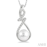 Pearl & Diamond Fashion Pendant