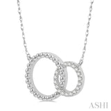 Double Circle Diamond Necklace