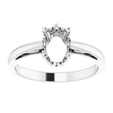 Solitaire Scroll Setting® Ring