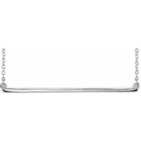 Sterling Silver Straight Bar 16-18